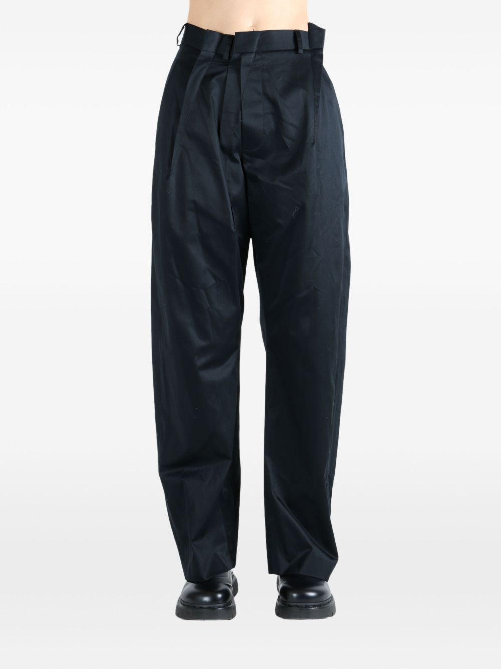 pleated-front trousers - 2