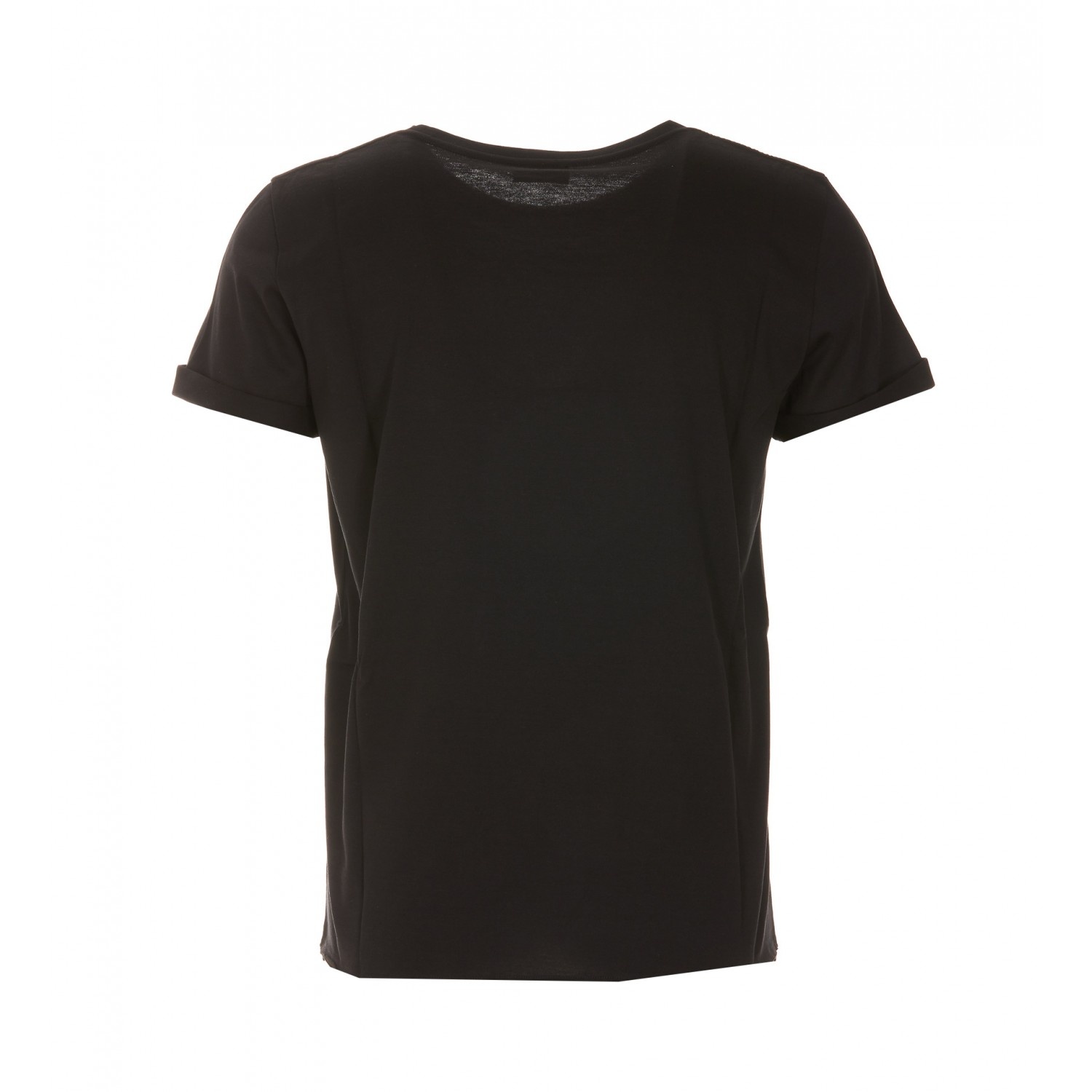 Tシャツ・カットソー Saint Laurent FW25 Black cotton t-shirt (464572YB2DQ 1000) Saint Laurent Crew Neck T-shirt 464572.YB2DQ-1000 NOIR | IlDuomo