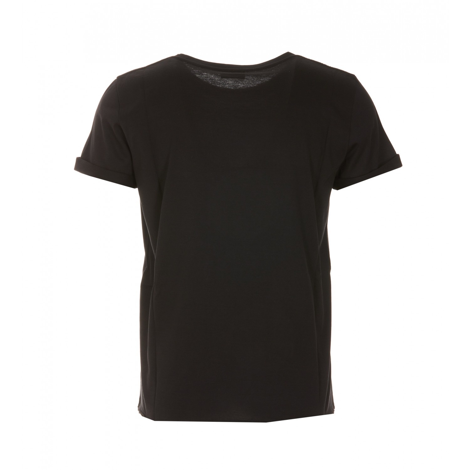 BLACK COTTON T-SHIRT - 2