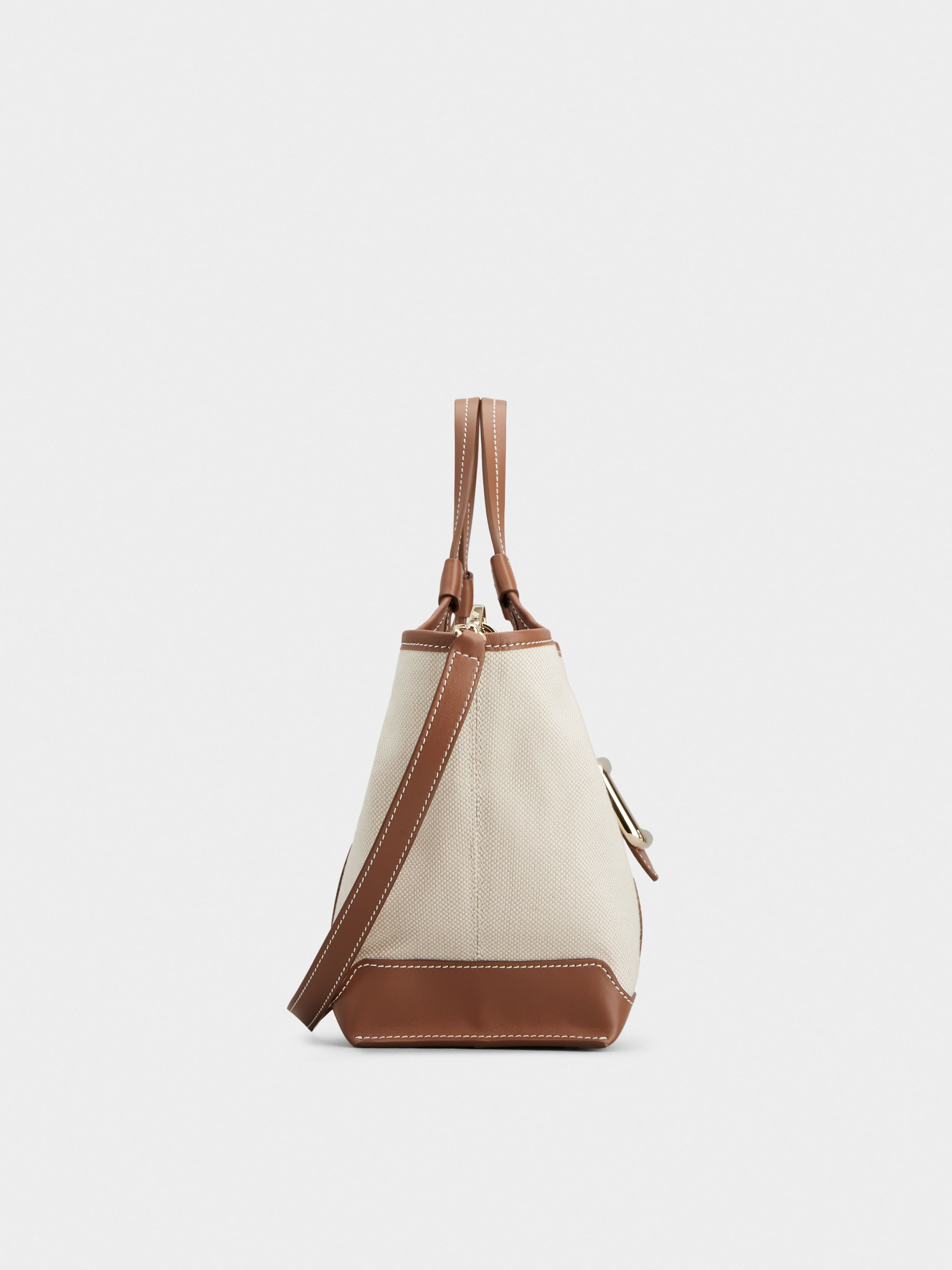 Viv' Choc Mini Shopping Bag in canvas - 2