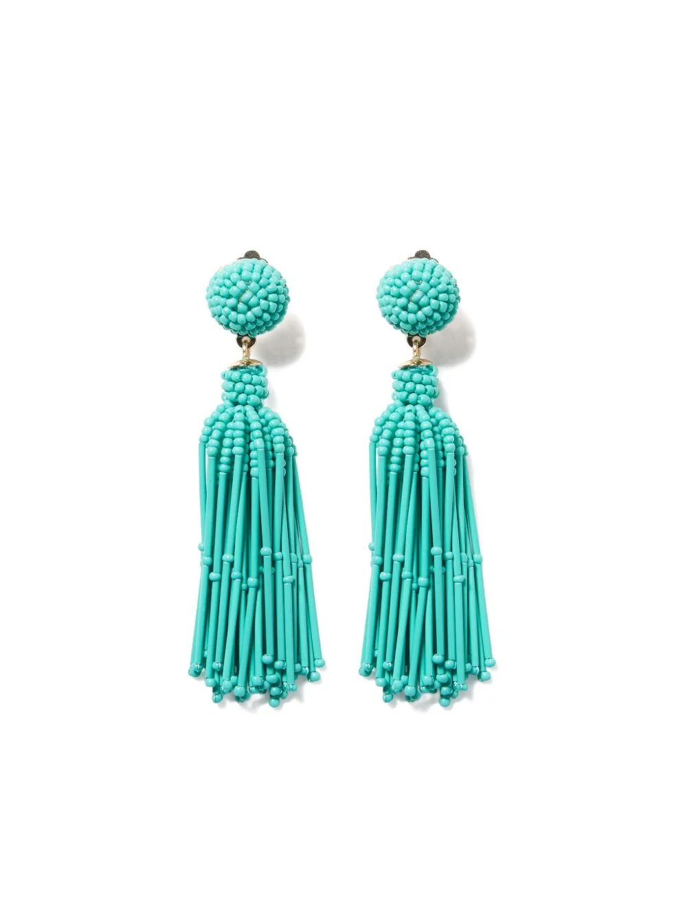 beaded tassel earrings - 1