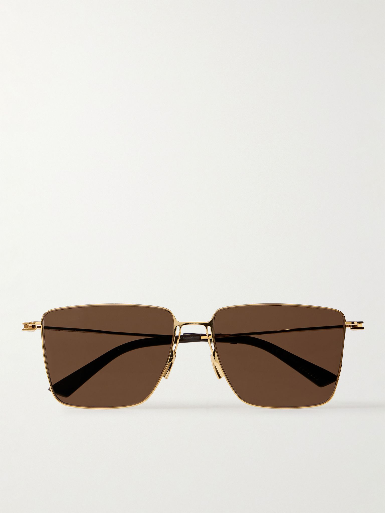 D-Frame Gold-Tone Sunglasses Gold - 1