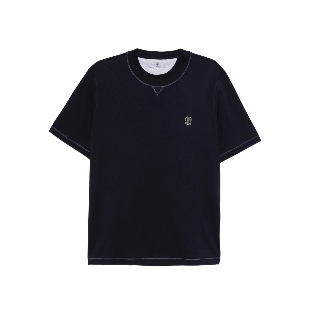 Brunello Cucinelli Blue T-Shirts & Vests - T-Shirts Men - 1