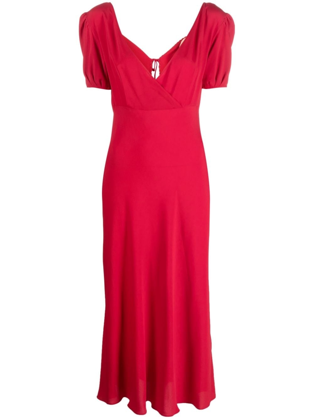 V-neck midi dress - 1