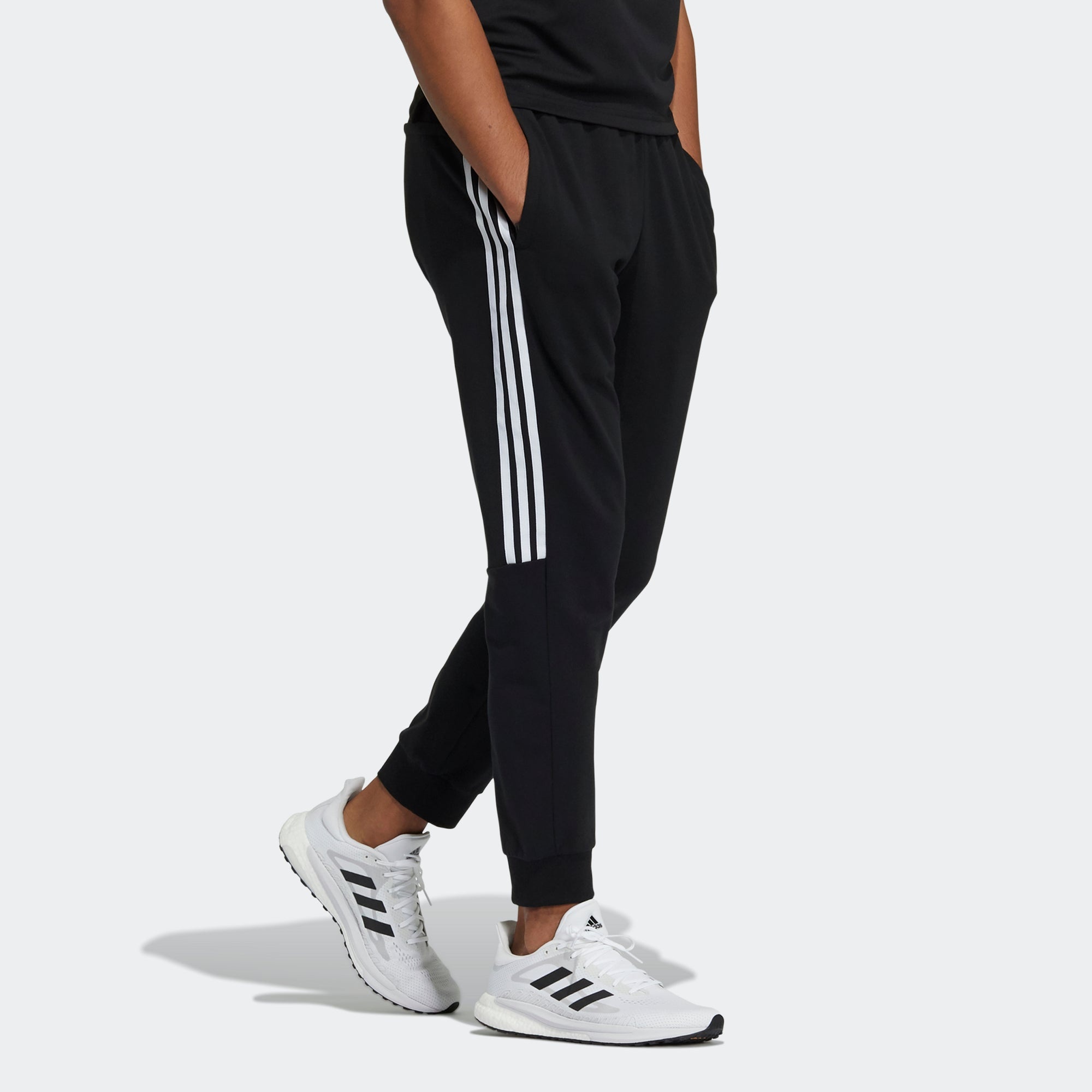 adidas Fi Pnt Ft Reg Casual Sports Bundle Feet Long Pants Black GP0955 - 5