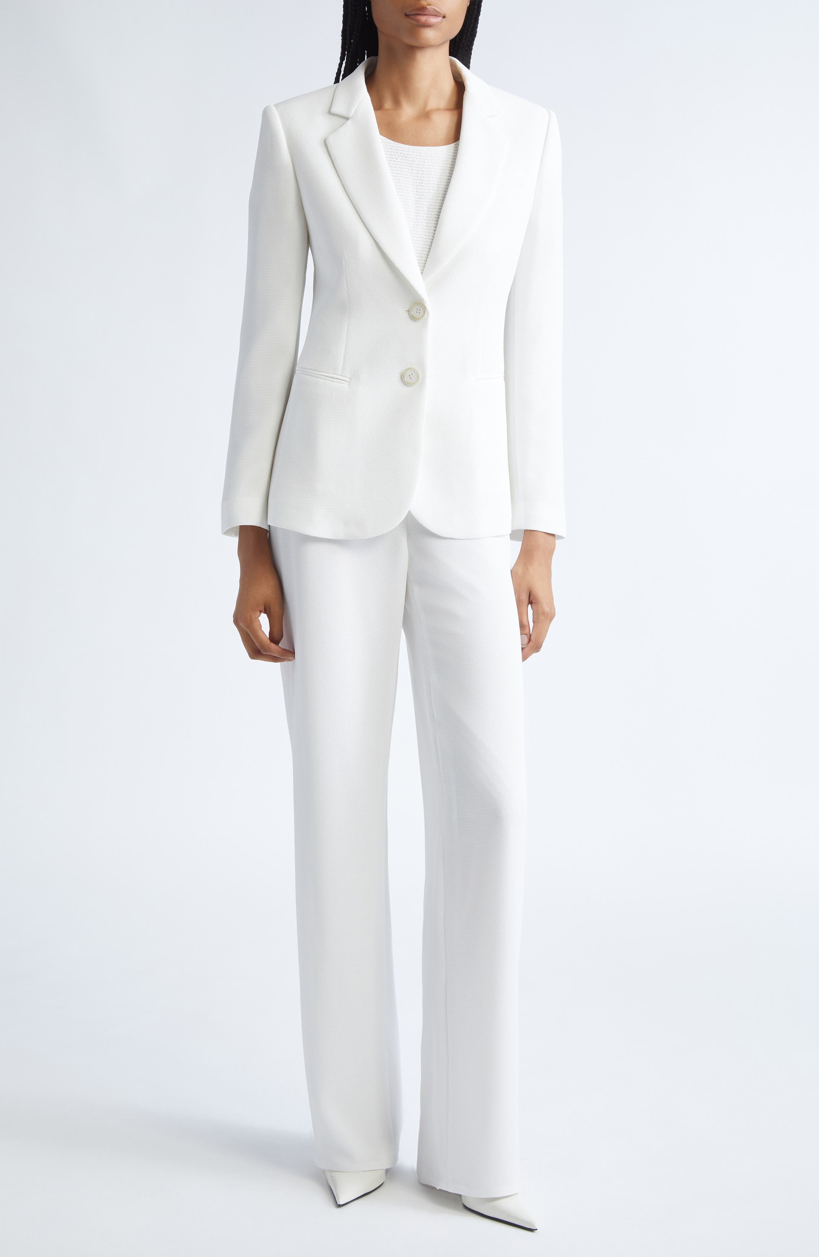 Emporio Armani Two-Button Blazer in Solid White at Nordstrom - 2