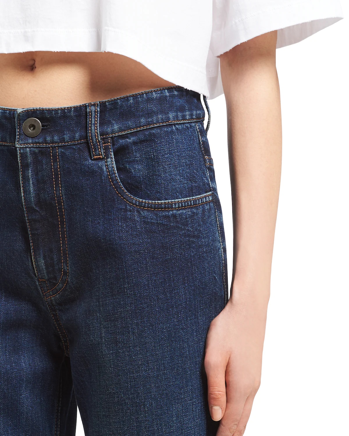 Indigo denim five-pocket jeans - 5