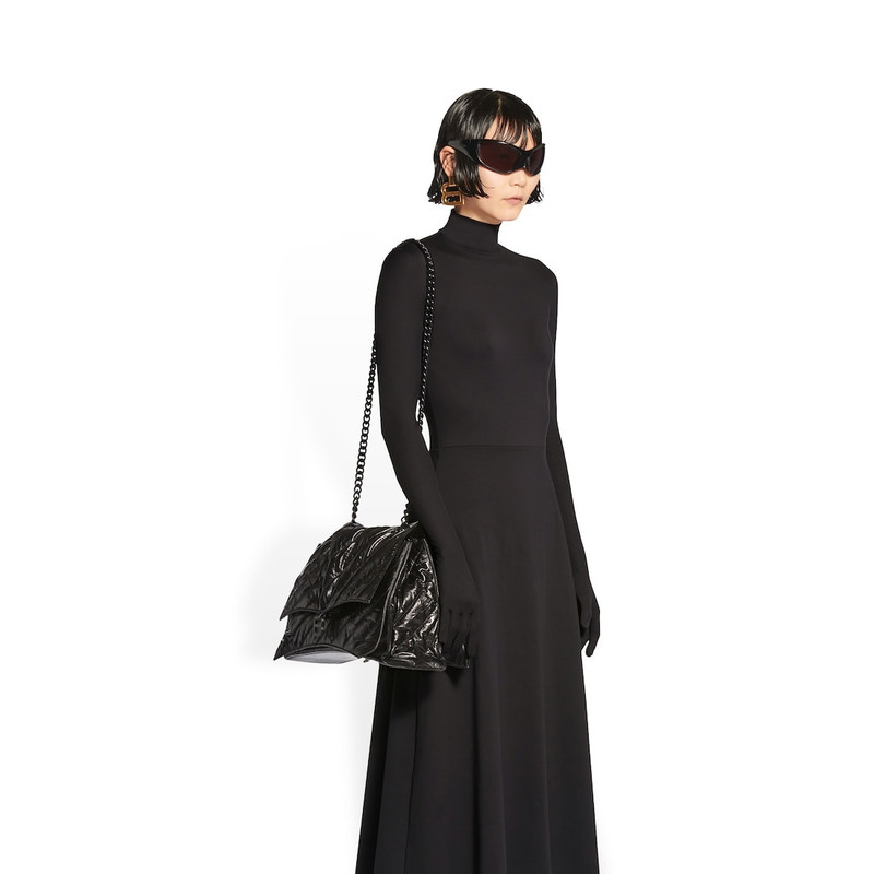 BALENCIAGA crush large chain bag quilted outlook