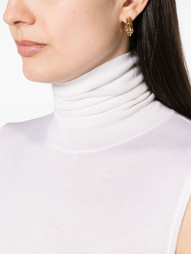 roll-neck sleeveless jumper 5