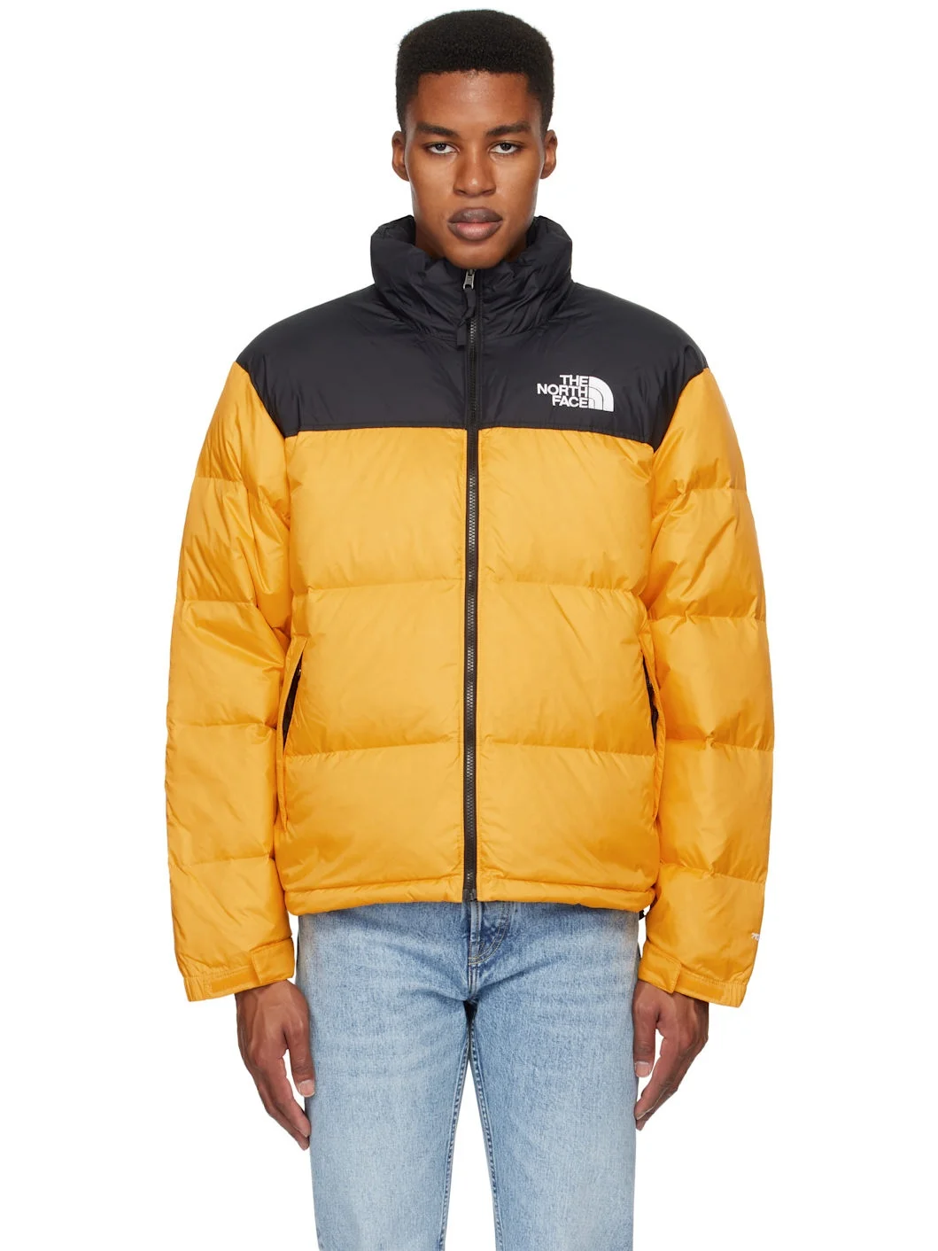 Yellow & Black 1996 Retro Nuptse Down Jacket - 1
