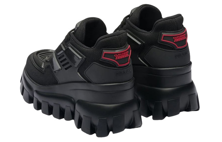 (WMNS) PRADA Cloudbust Thunder Mid Top Sneakers 'Black' 1E819L_3KR2_F0002_F_B080 - 4
