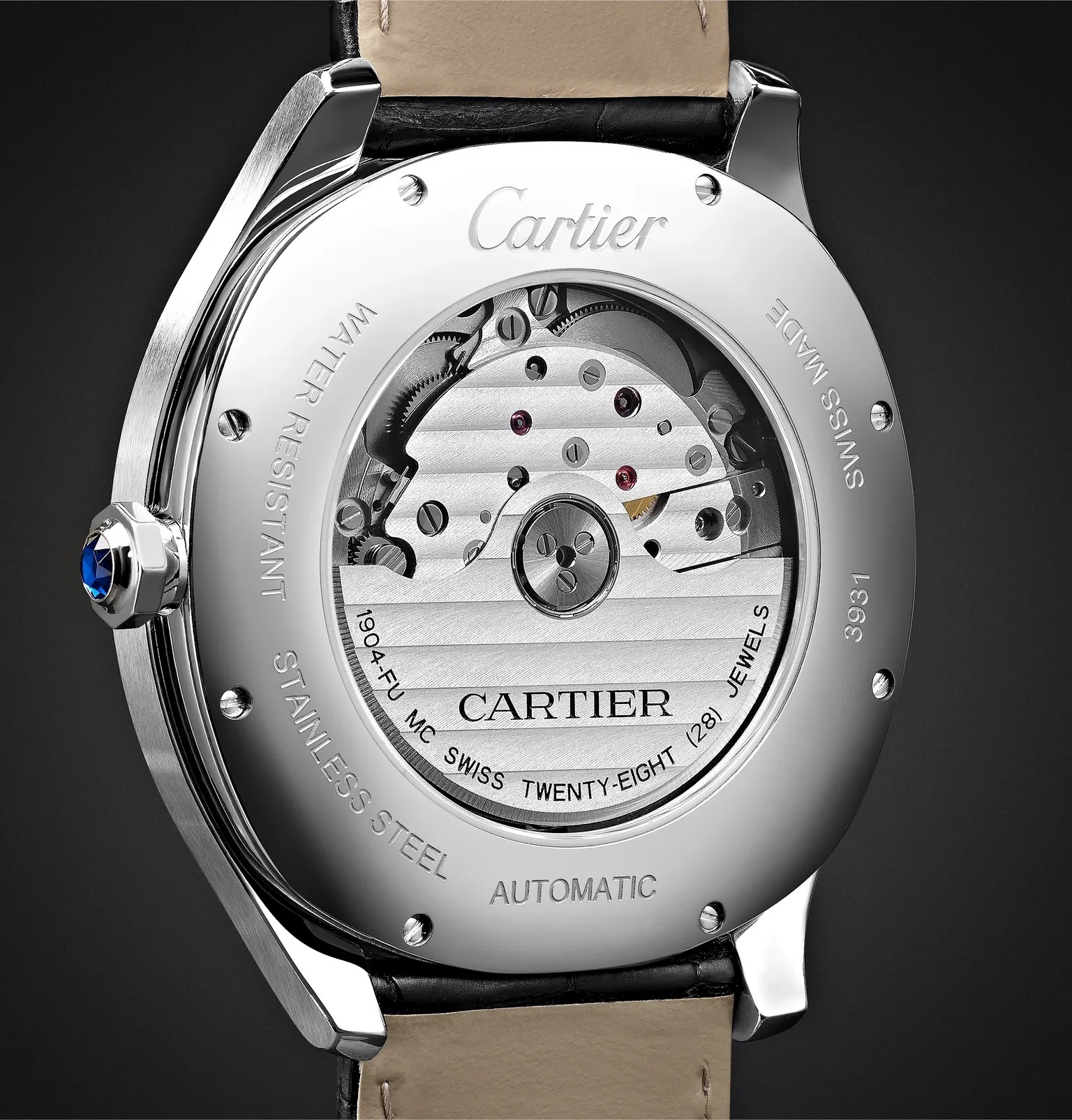 Drive de Cartier Automatic 40mm Steel and Alligator Watch, Ref. No. CRWSNM0005 - 5