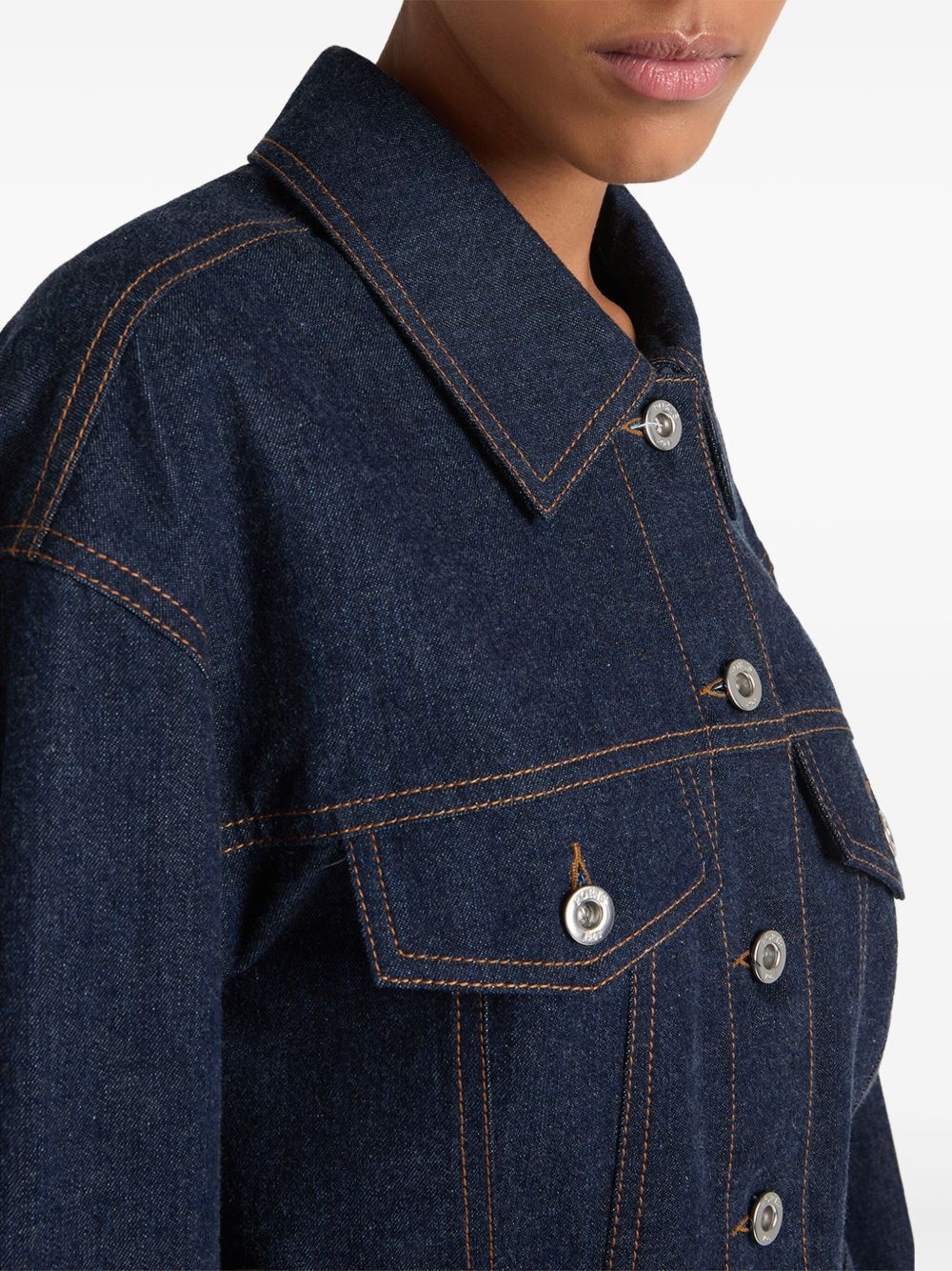 Contrast denim jacket - 4