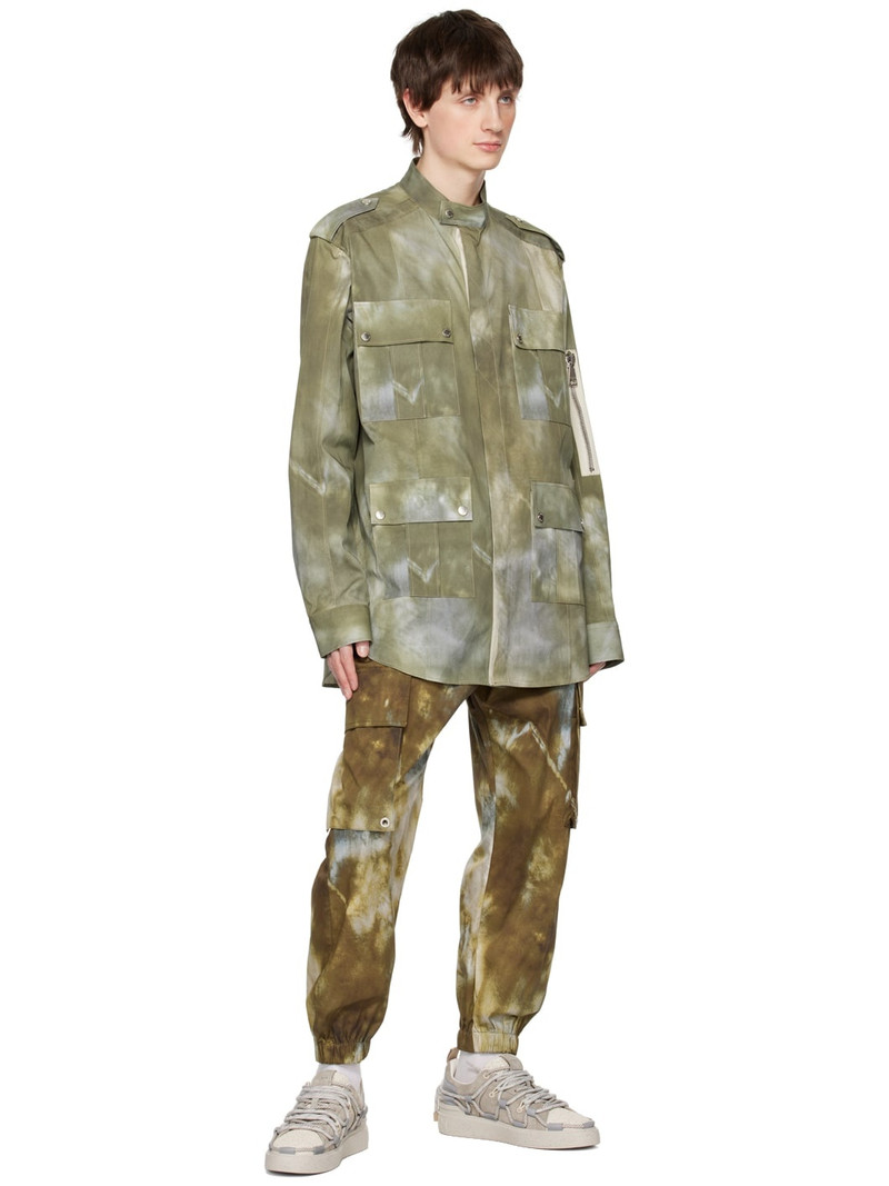 Balmain faded 효력 군 재킷 outlook