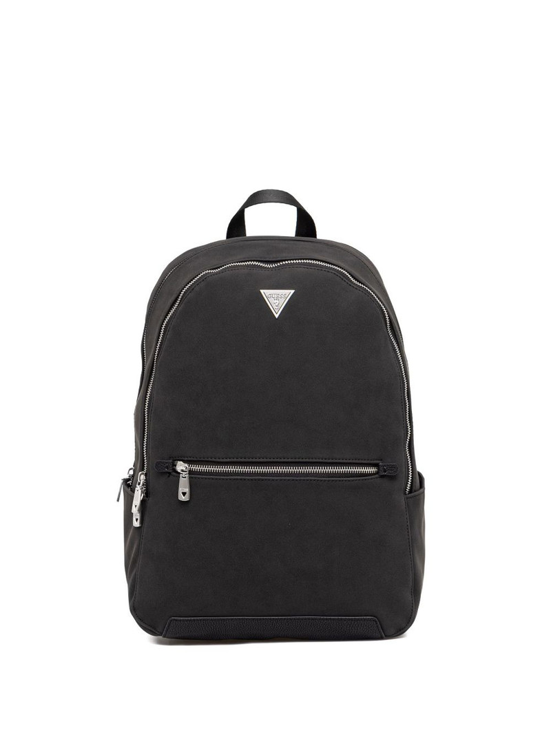 Torino logo-plaque zipped backpack 1