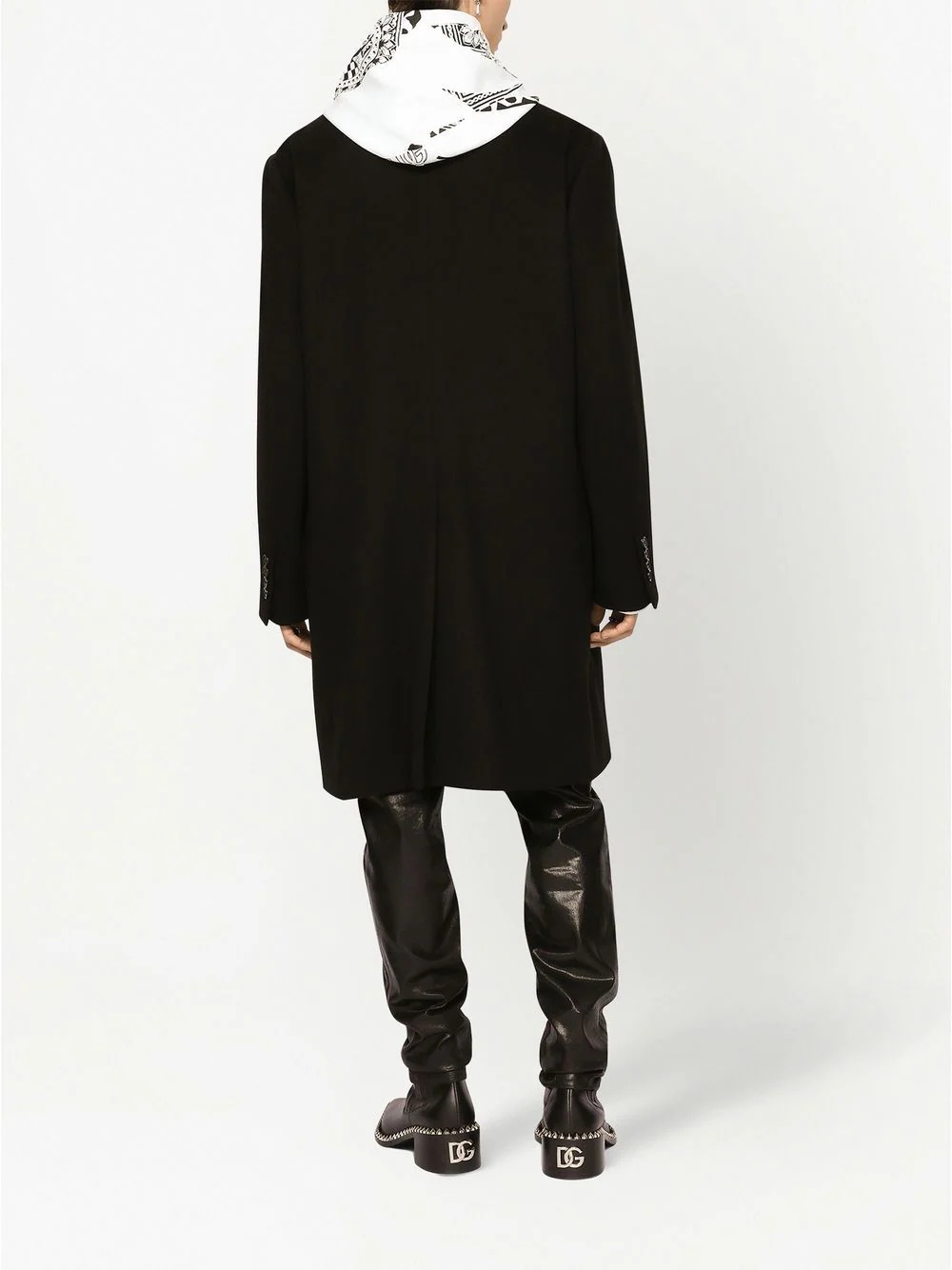 double-breasted wool coat - 4
