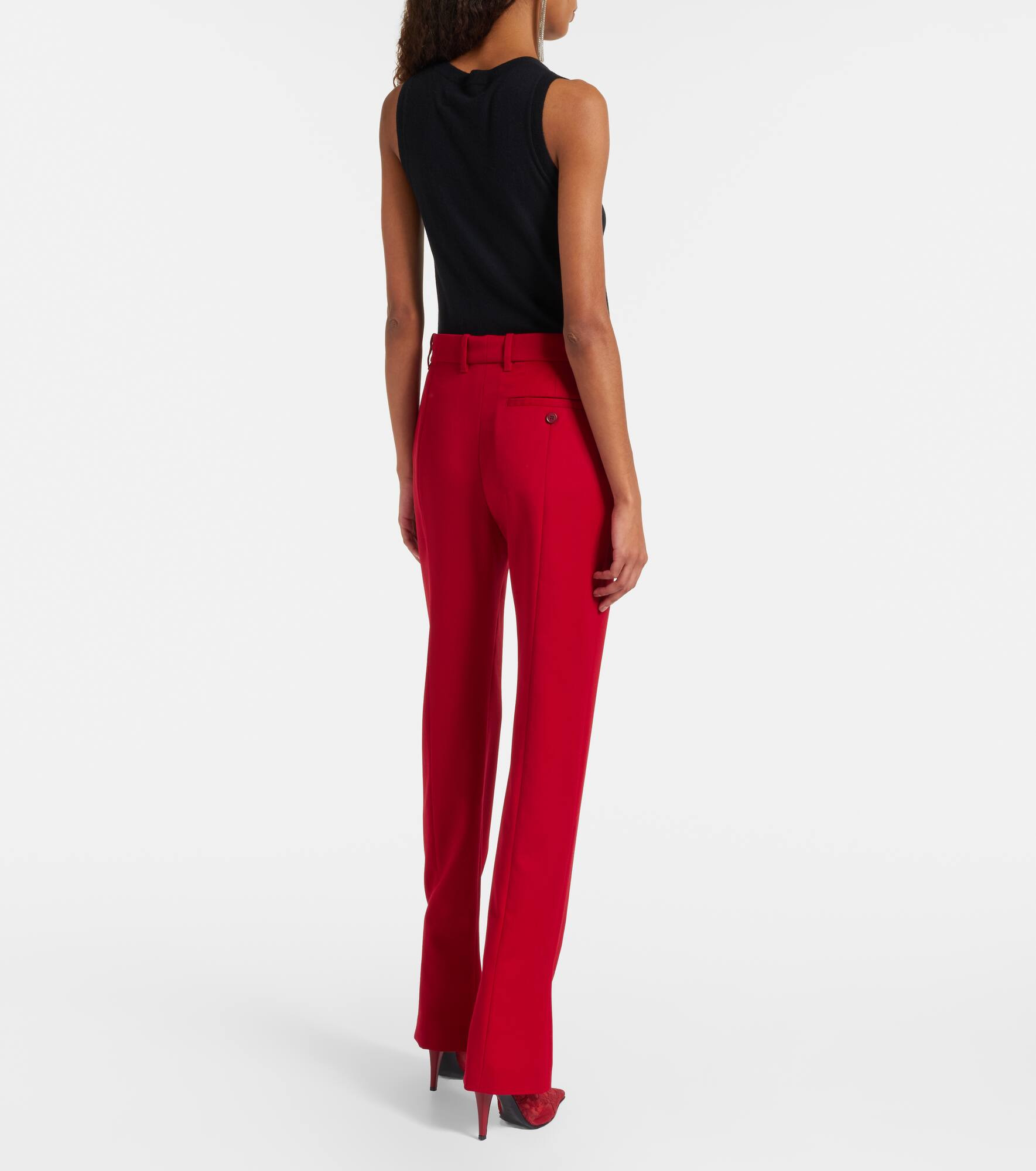 Wool flared pants - 3