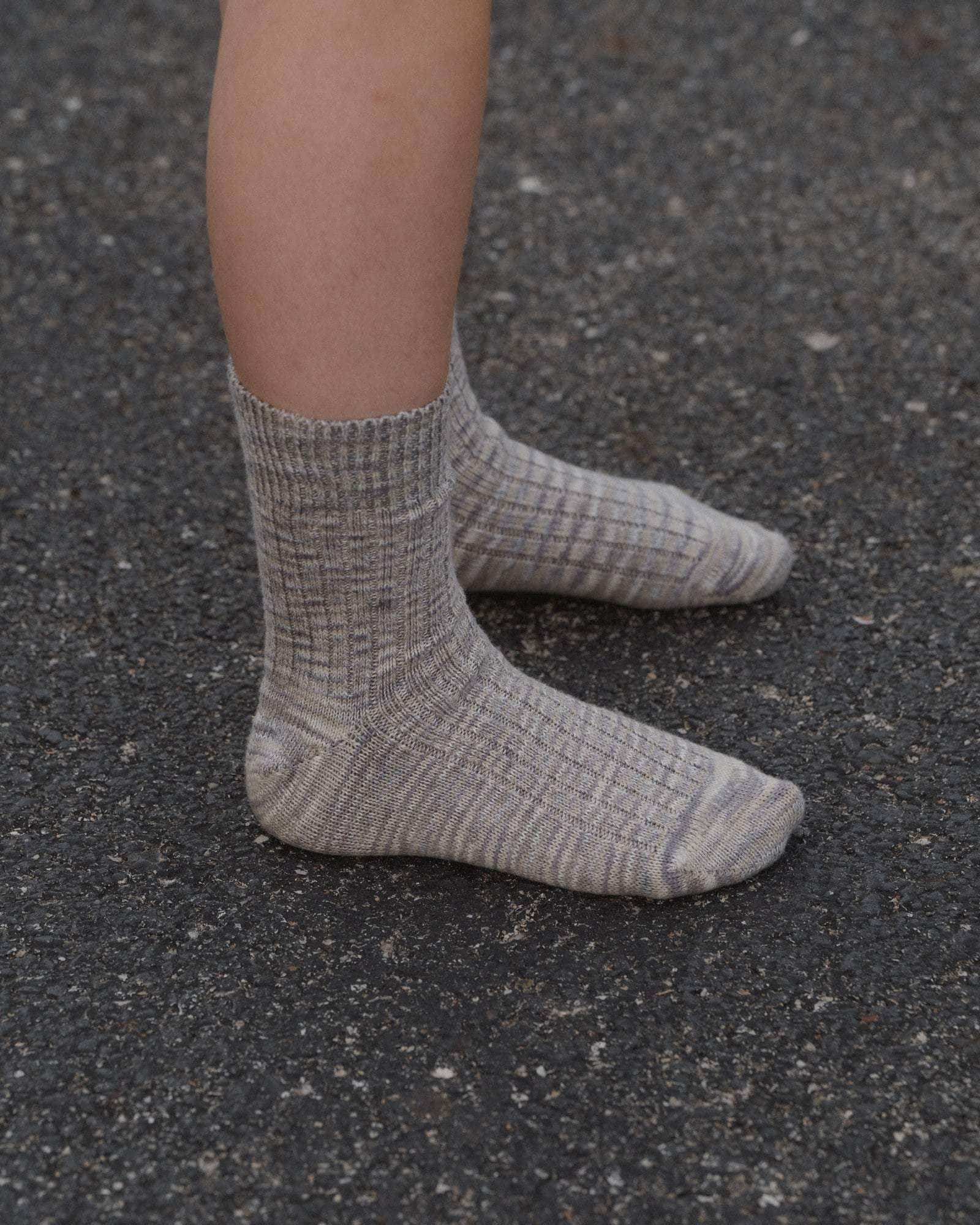 Twist Overankle Socks - Organic Cotton Rib - 3