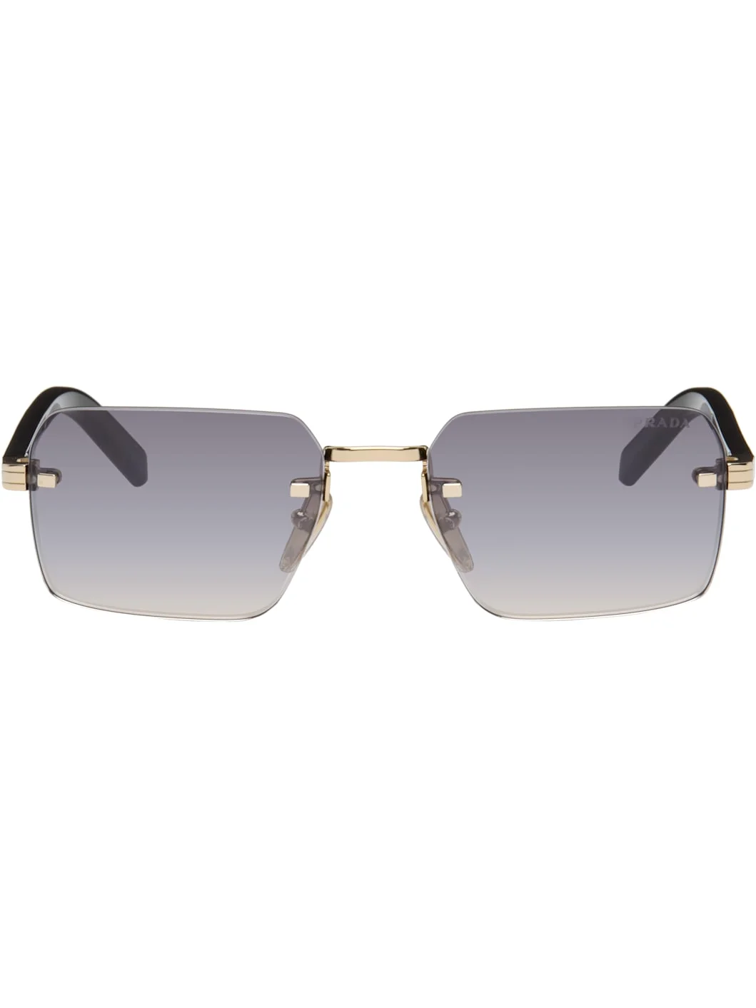 Black Rimless Sunglasses - 1