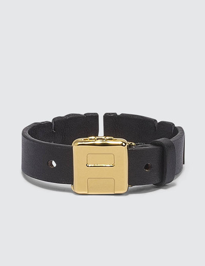 Ambush Leather Nameplate Bracelet outlook