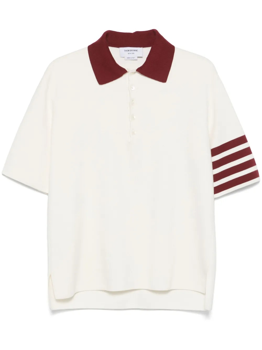 THOM BROWNE - Men Rugby Fit Milano Stitch Short Sleeve Polo - 4
