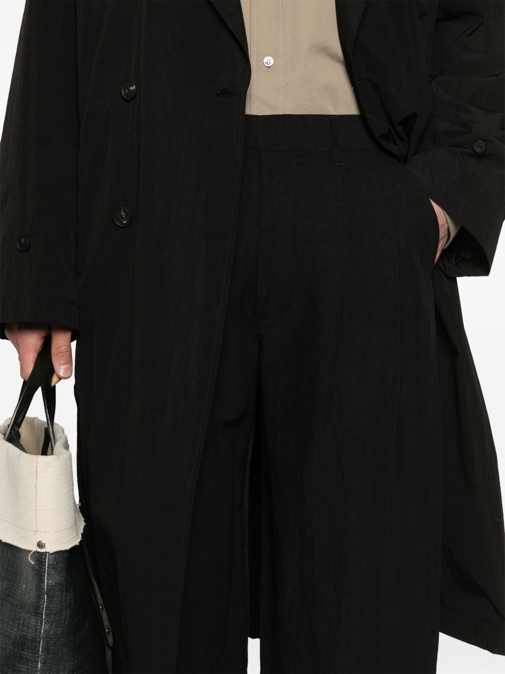 poplin wide trousers - 5