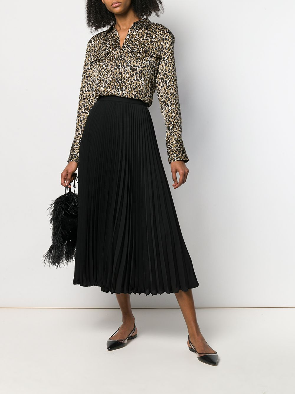 pleated midi skirt - 2