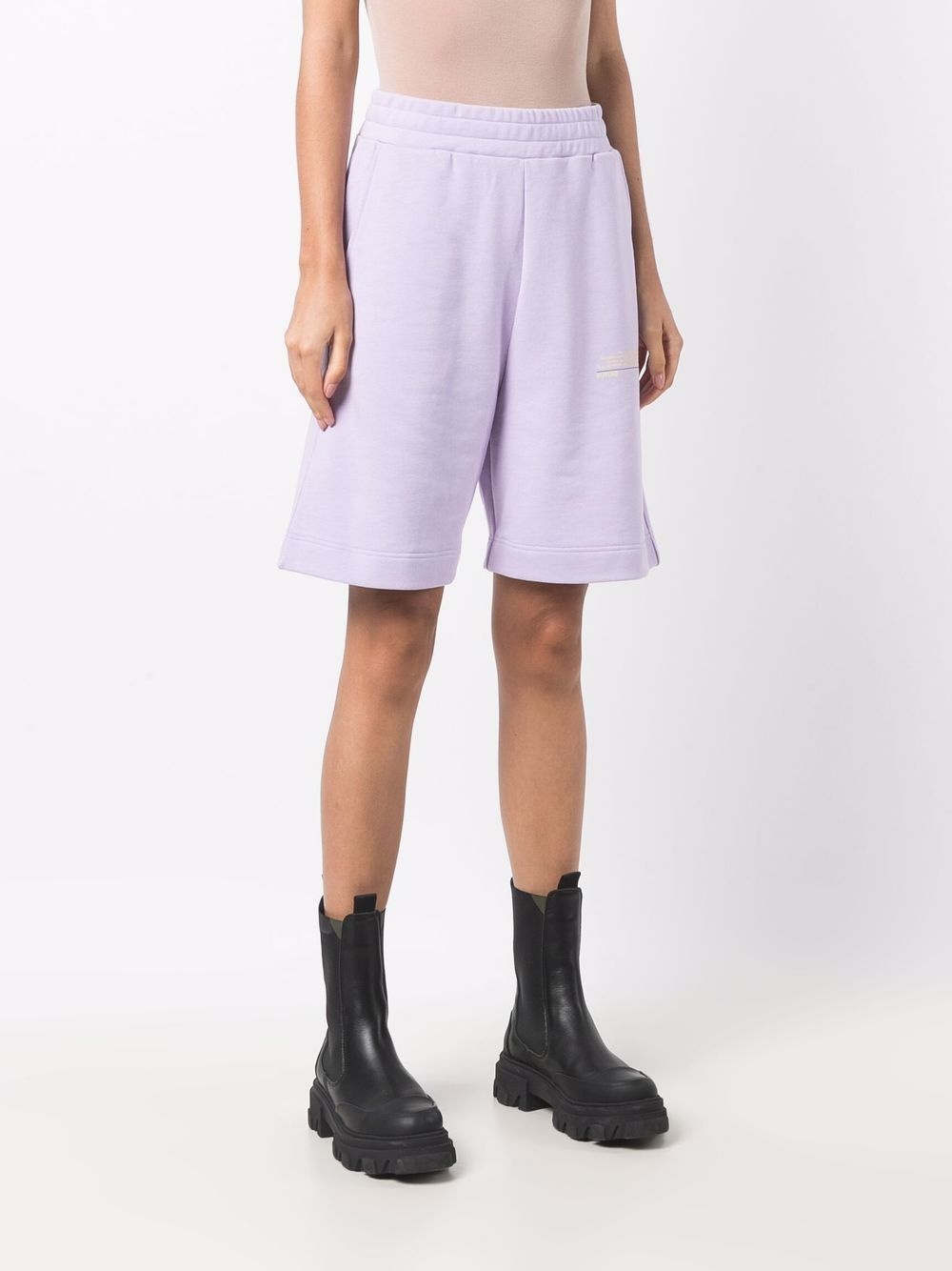 logo patch track shorts - 3