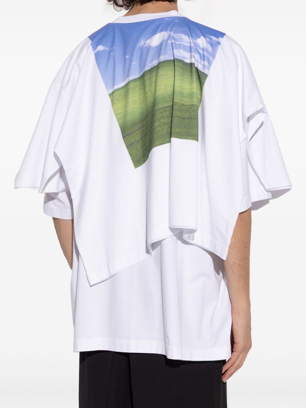 layered graphic-print T-shirt - 4