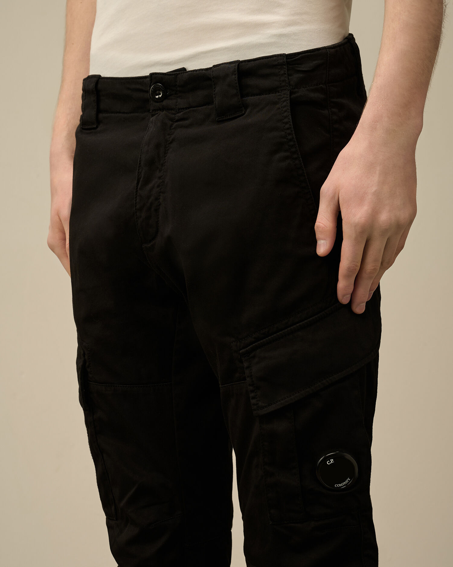 Stretch Sateen Cargo Lens Pants - 5