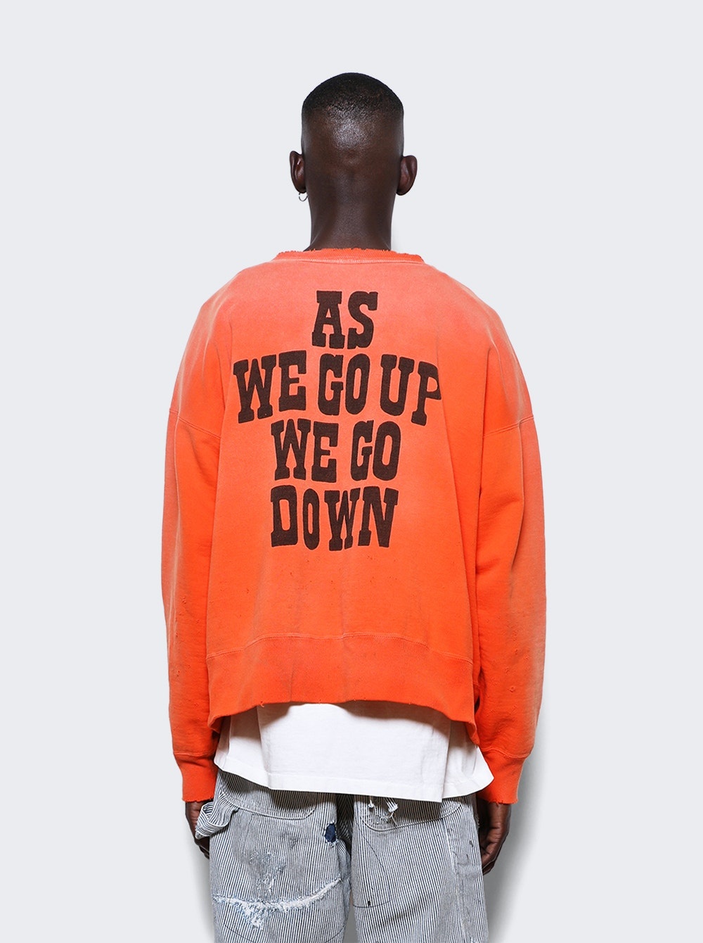 Roundneck Graphic Sweatshirt Orange - 5
