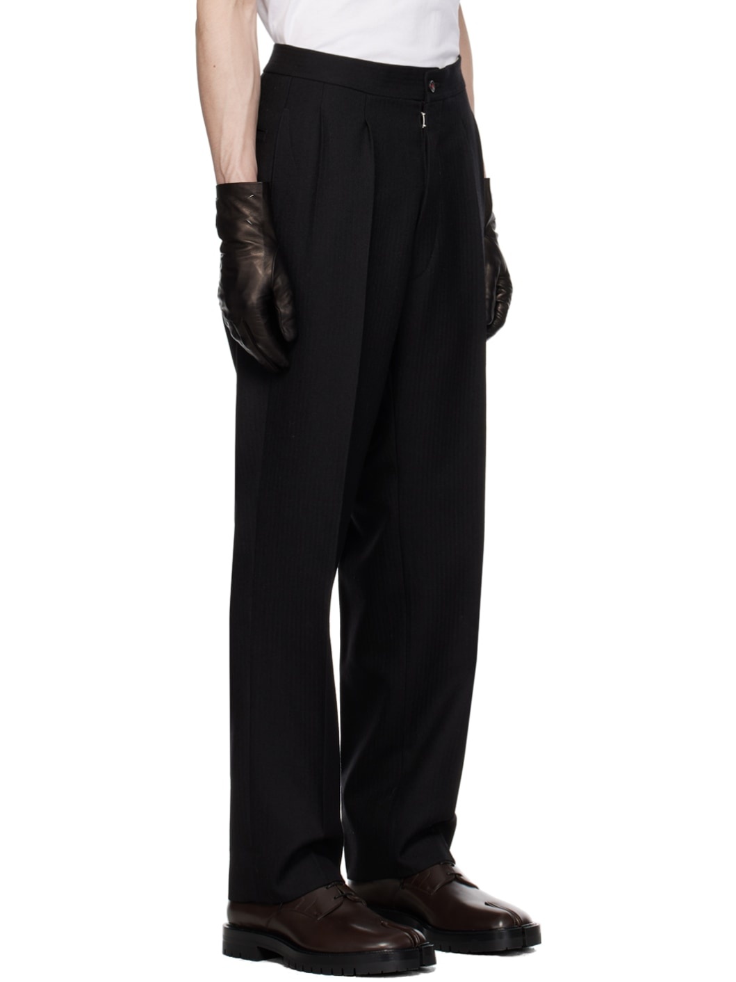 Black Pleated Trousers - 2