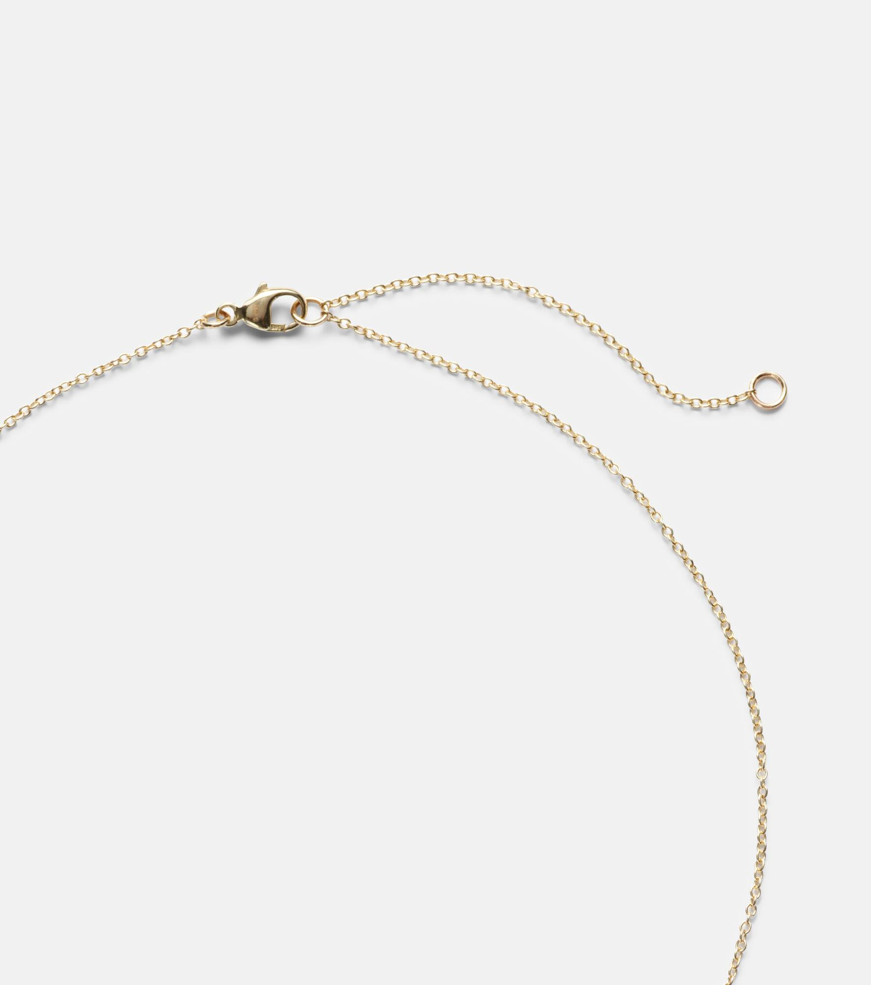 14kt gold charm necklace with diamonds - 6