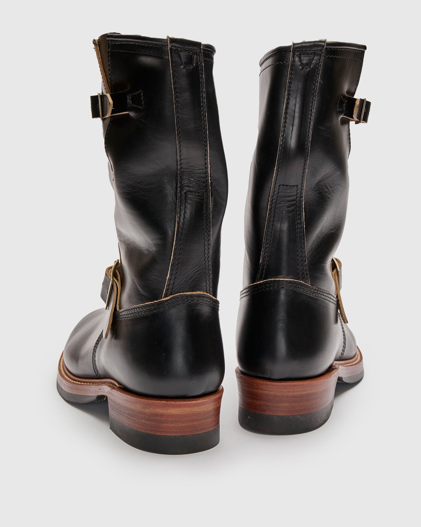 Wabash Engineer Boot in Horween Chromexcel Black - 5
