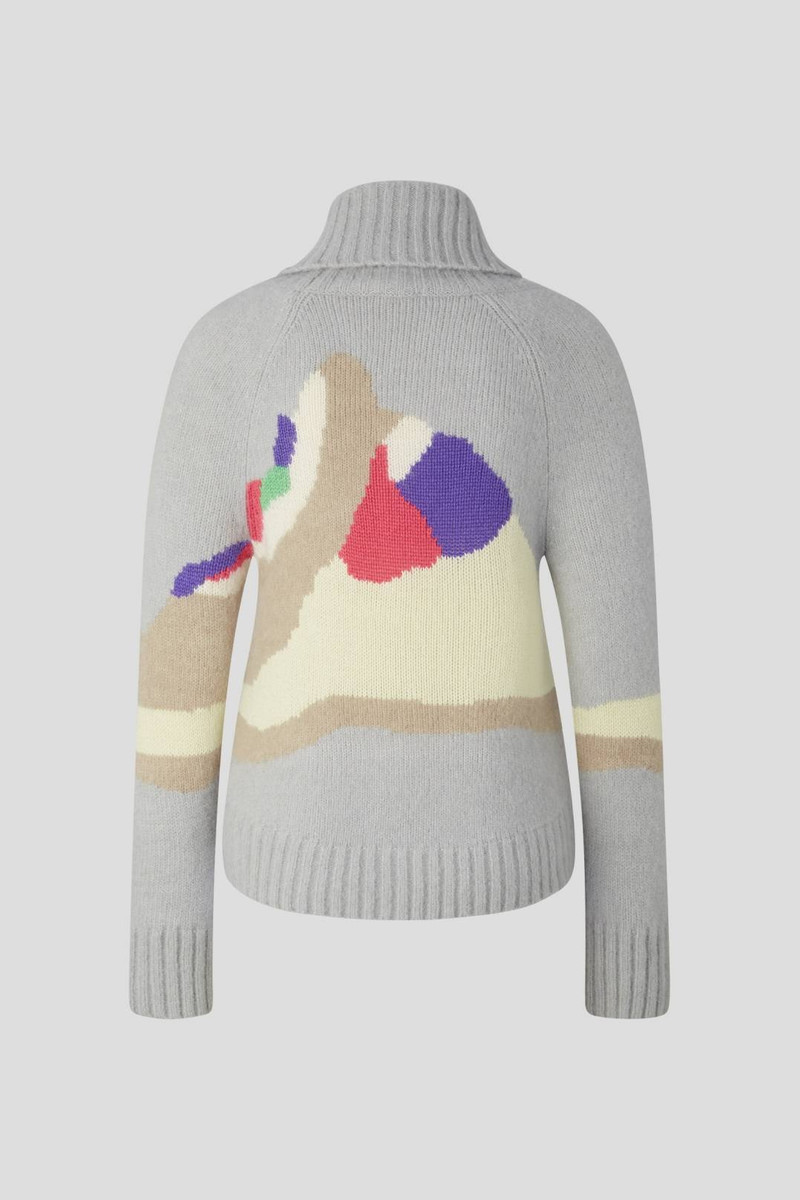 BOGNER NIEVA TURTLENECK PULLOVER IN LIGHT GREY outlook