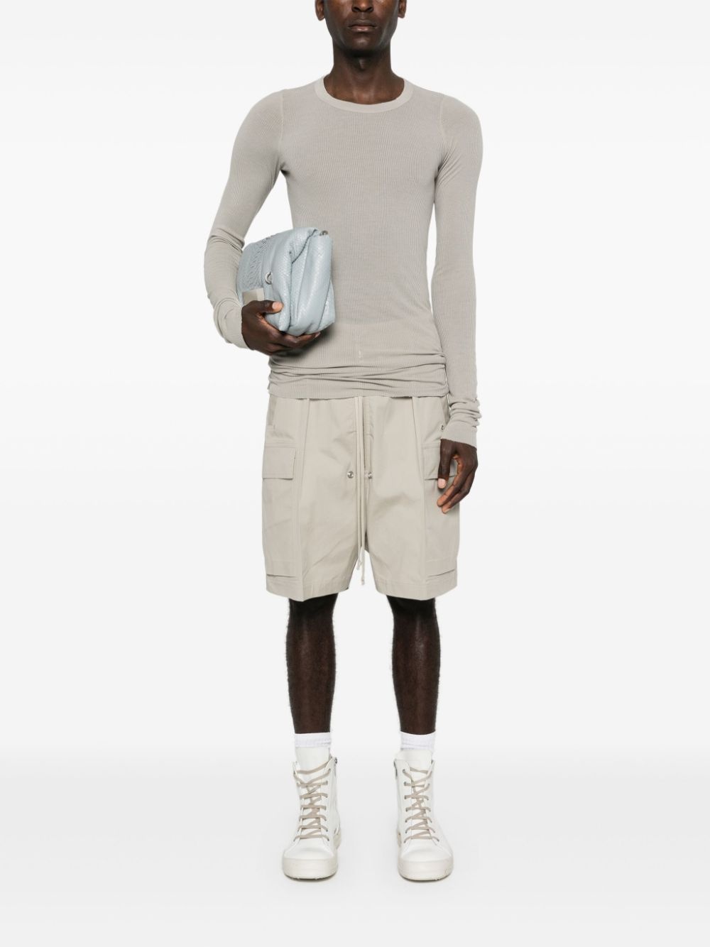 ribbed long-sleeves T-shirt - 2