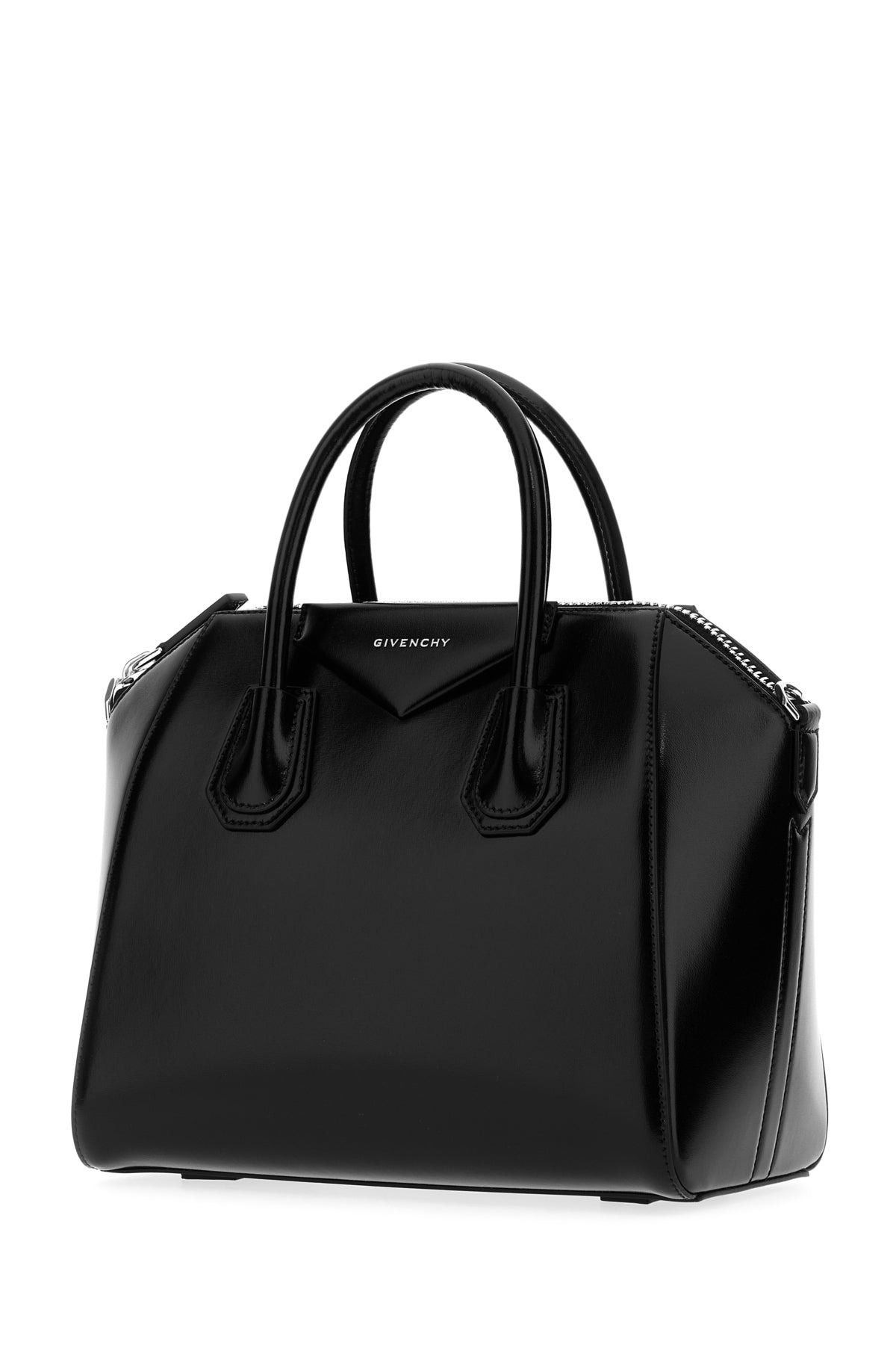 Black leather small Antigona handbag - 2