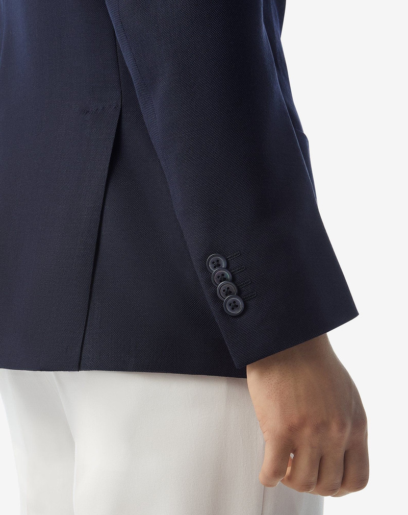 Navy blue pure wool jacket 5