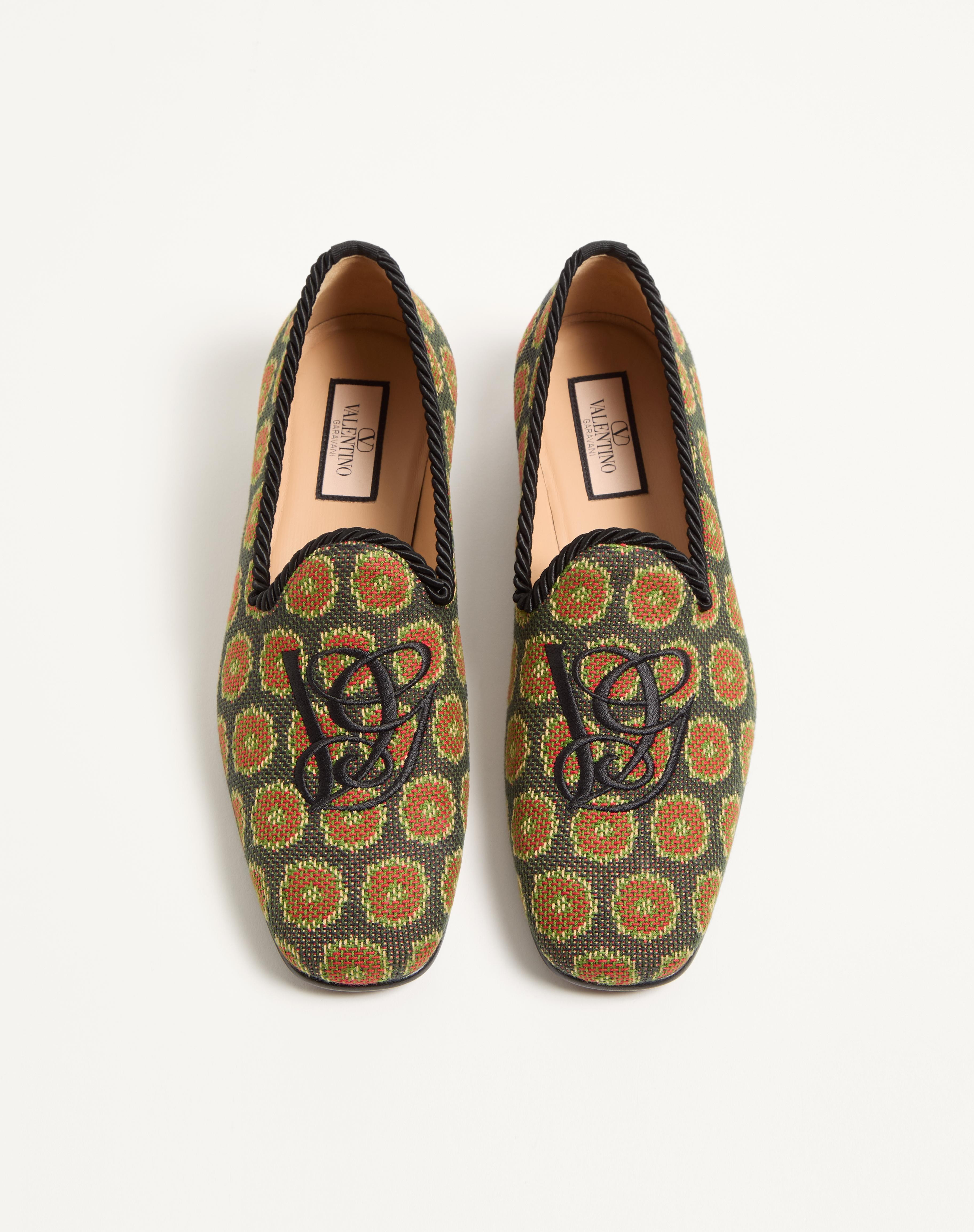 LES ALCÔVETTES LOAFER IN JACQUARD FABRIC - 4