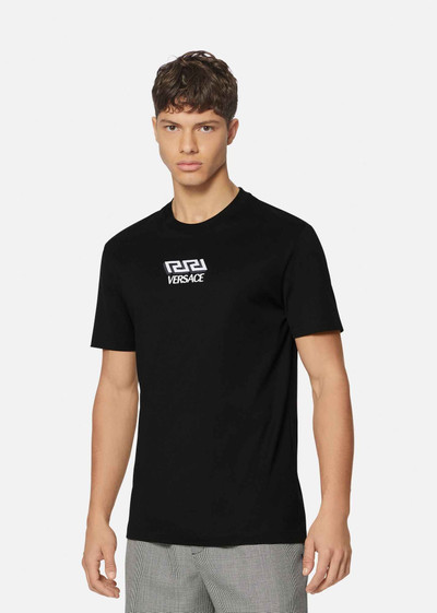 VERSACE La Greca Embroidered T-Shirt outlook