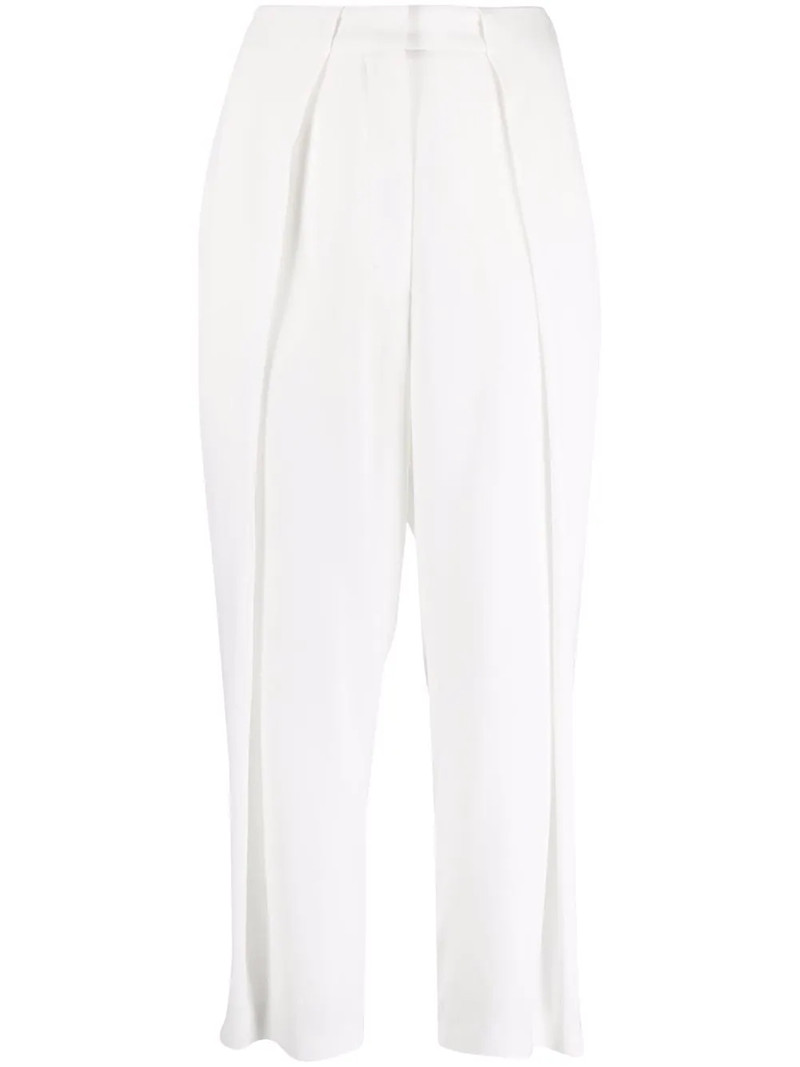 pleated high-waisted trousers 1