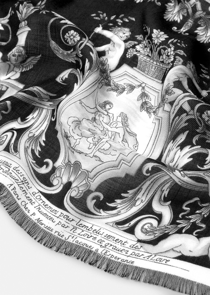 VERSACE Silver Baroque Scarf outlook