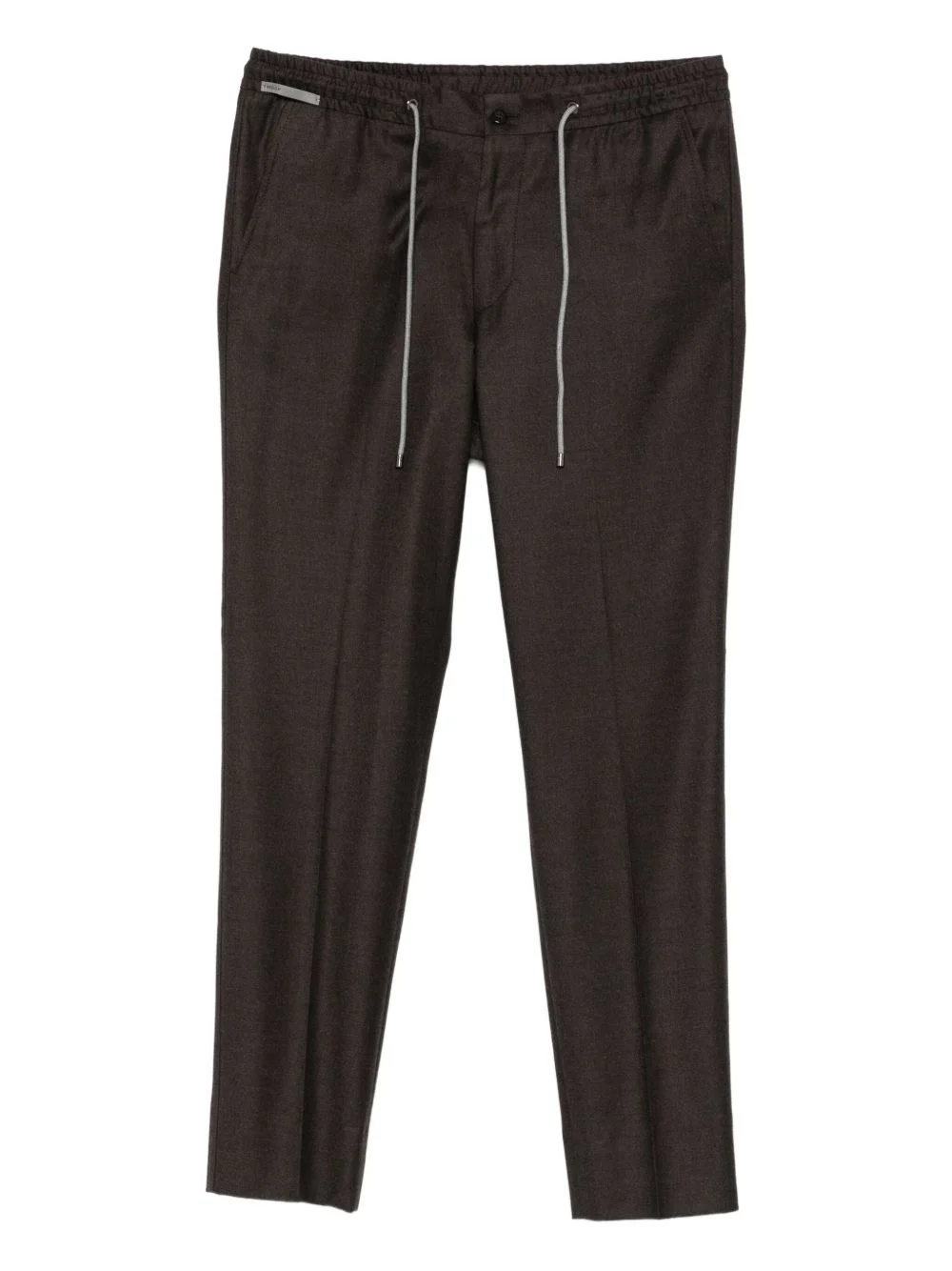 drawstring-waistband trousers - 1