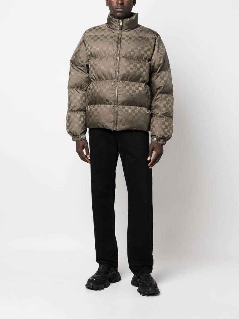 MISBHV logo-print down jacket outlook