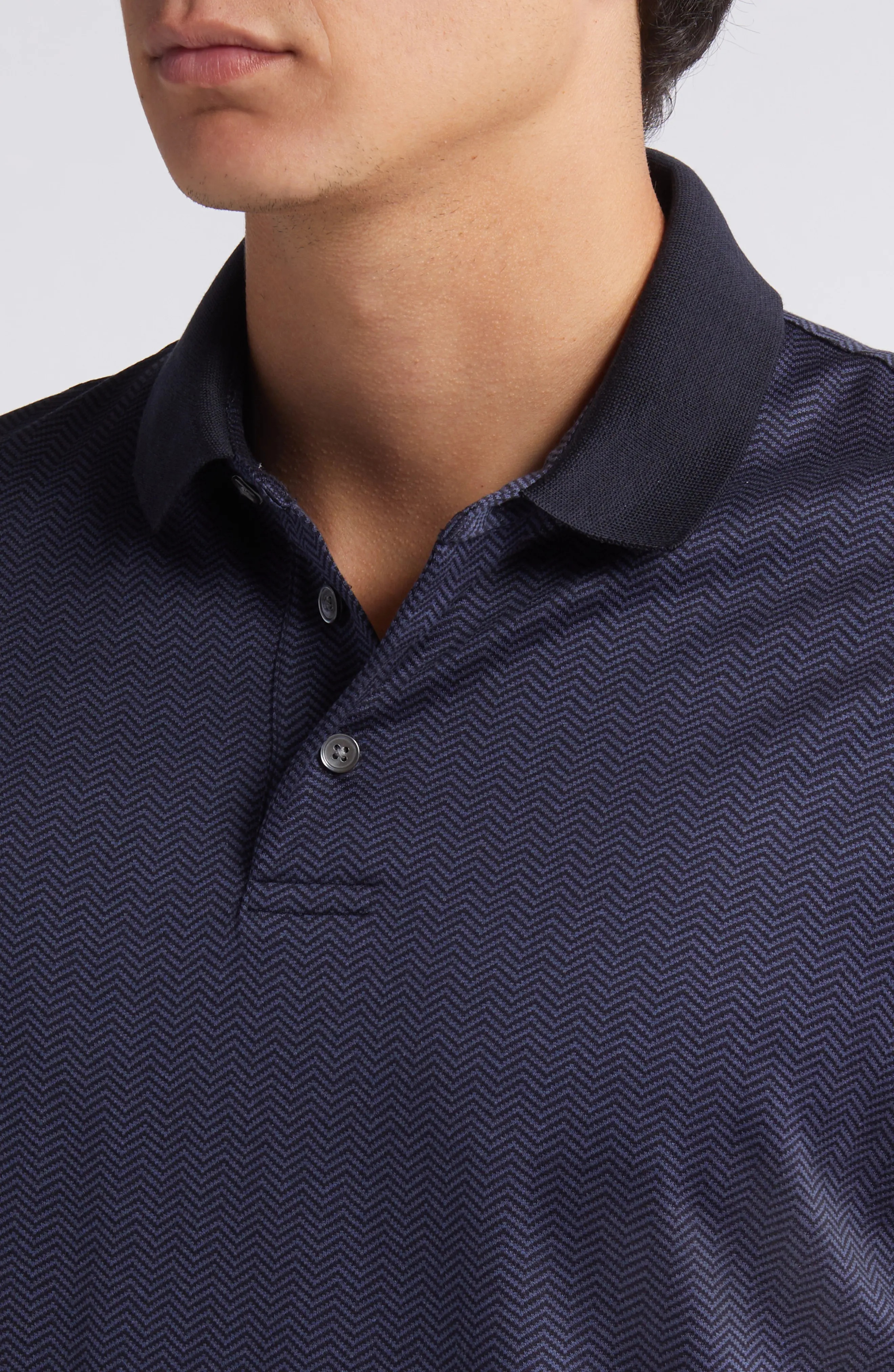 Chevron Lyocell & Cotton Polo - 4