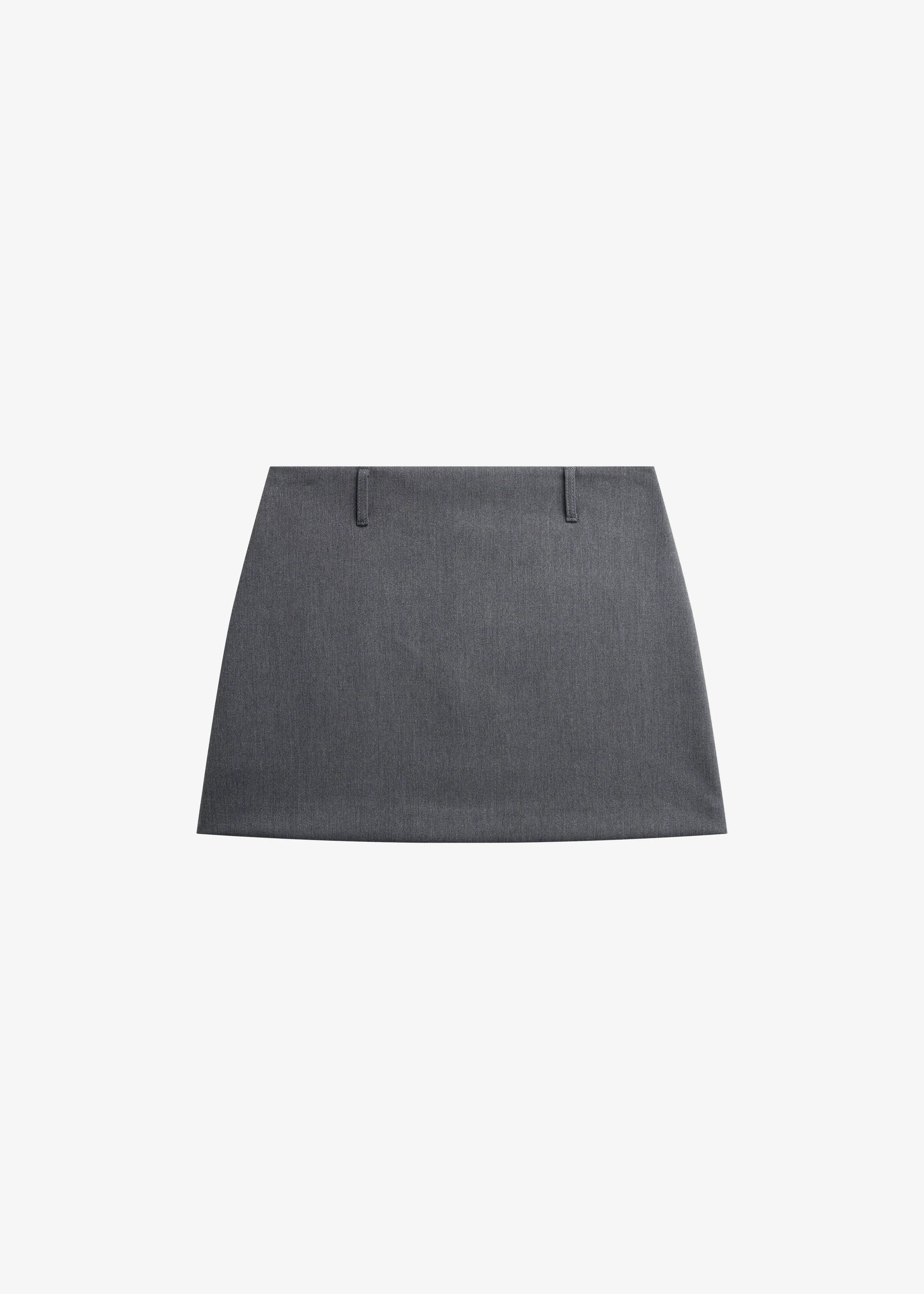 Liri Mini Skirt - Grey - 1
