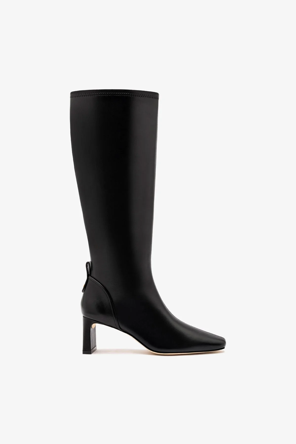 Alexis Hi Boot In Black Stretch Leather - 1