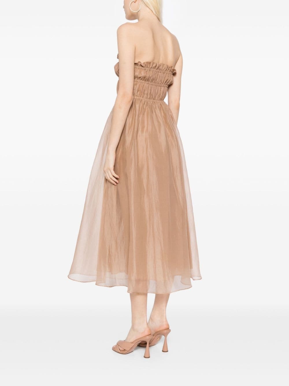off-shoulder buckled dress - 4