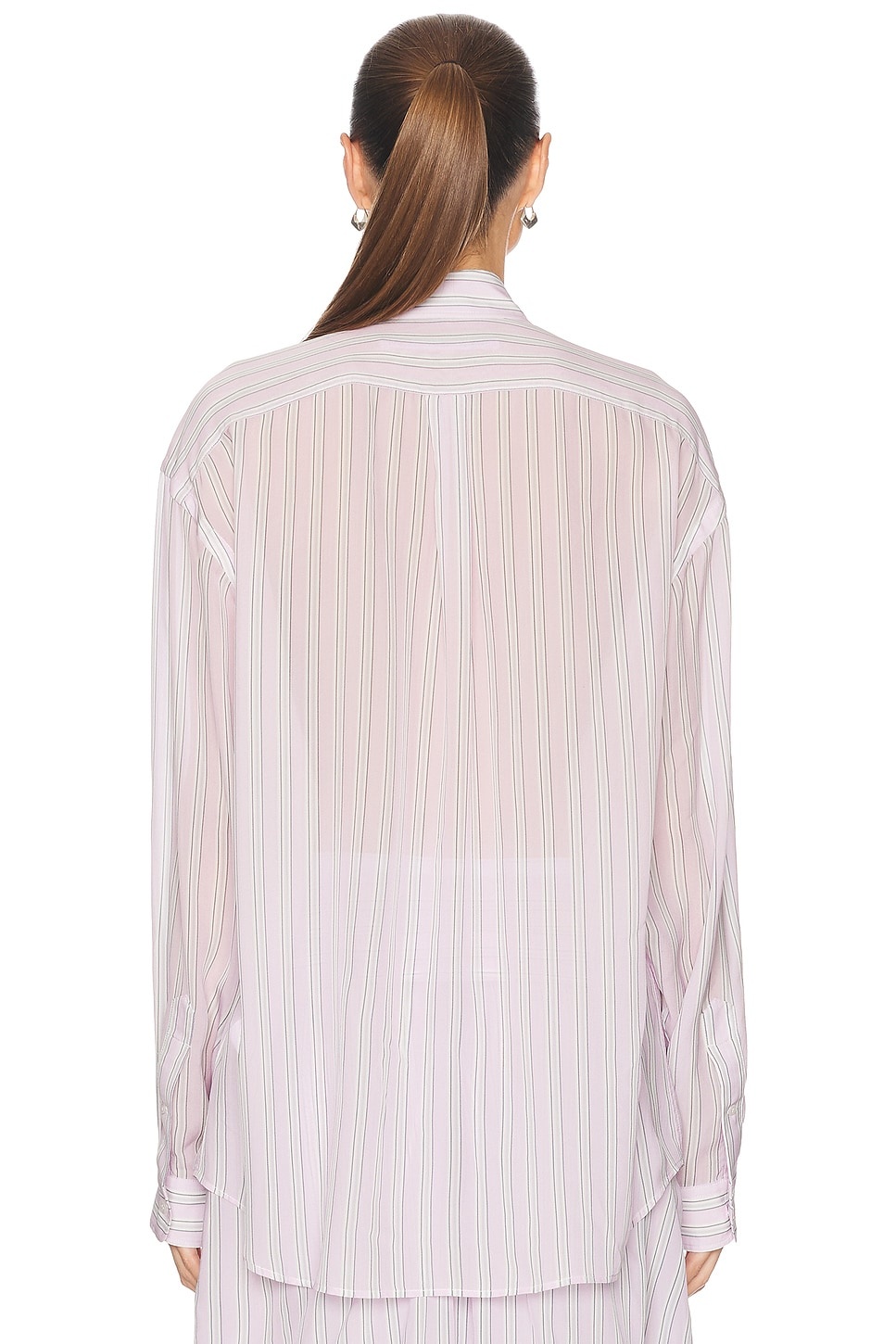 Oversized Boyfriend Shirt in Light Pink/mauve - 3