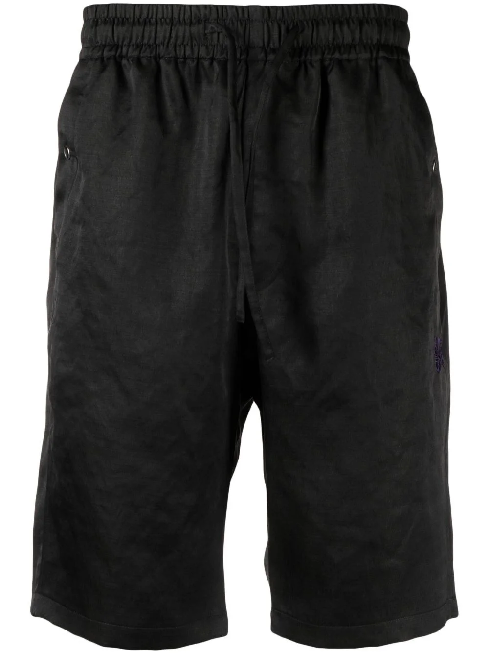 drawstring-waist track shorts - 1